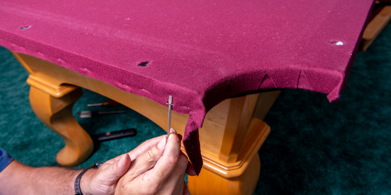 Pool Table Felt Repair in St. Louis, Missouri